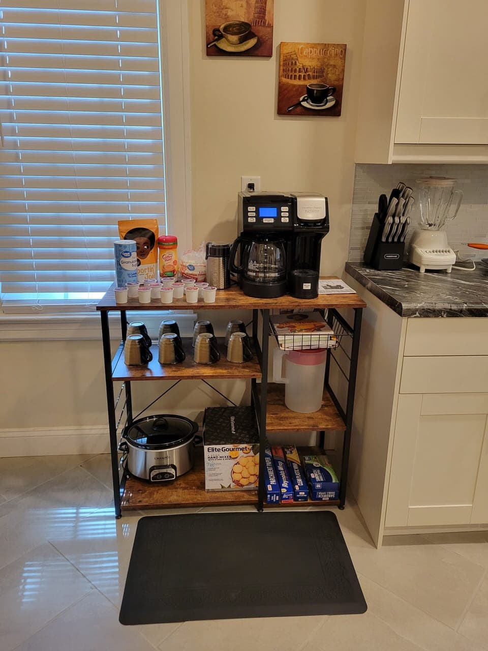Coffee station (coffee, k-pods, sugar and creamer provided)