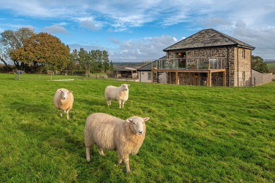 View of The Old Barn from the field