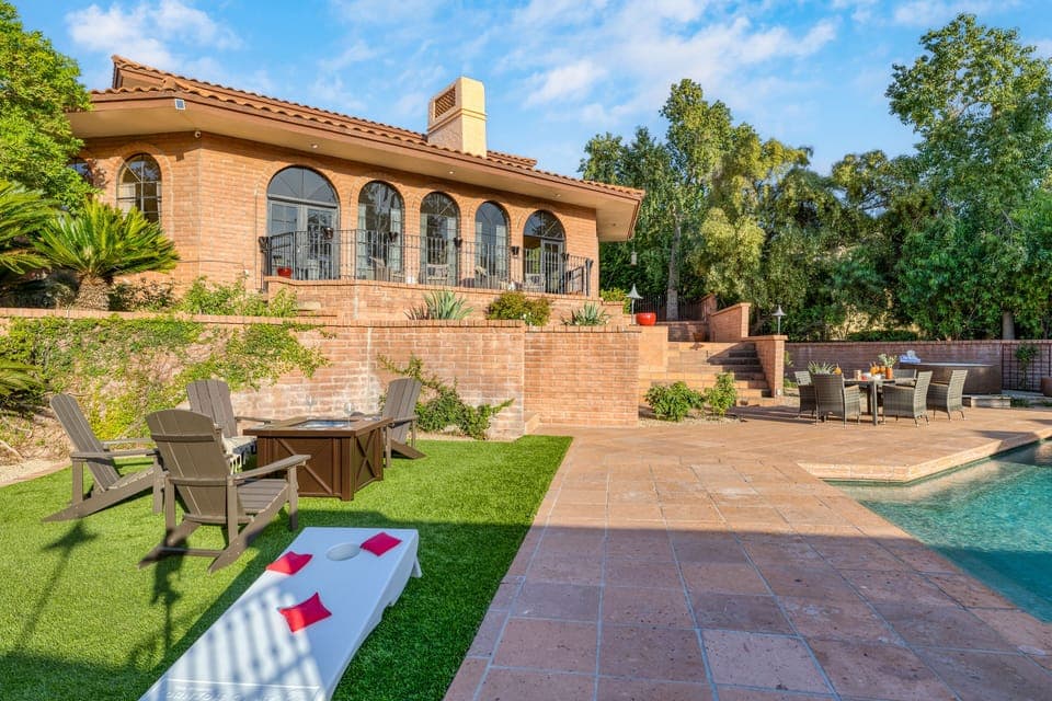 Cornhole for friendly competitions.