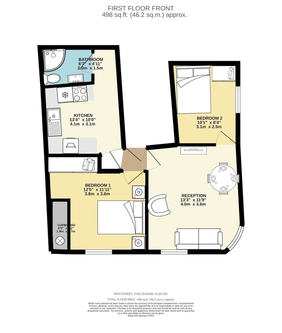 Flat 2 392a High Street