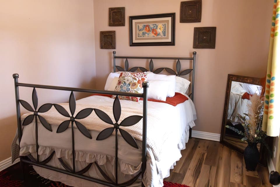 Bedroom 4 with double bed on main floor