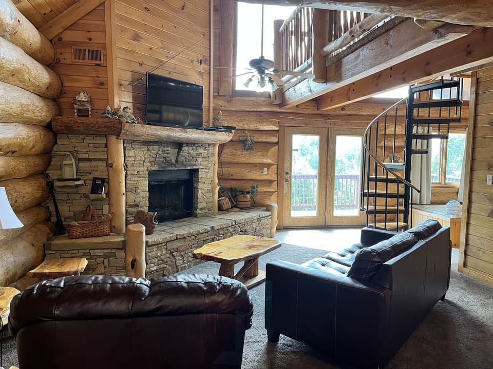 Indoors, Furniture, Living Room, House, Staircase