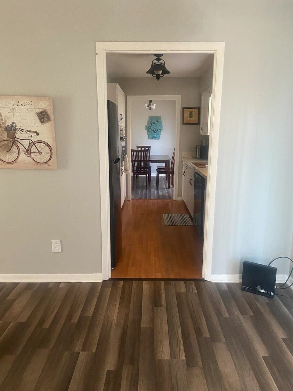 View of Kitchen Area from Living Room