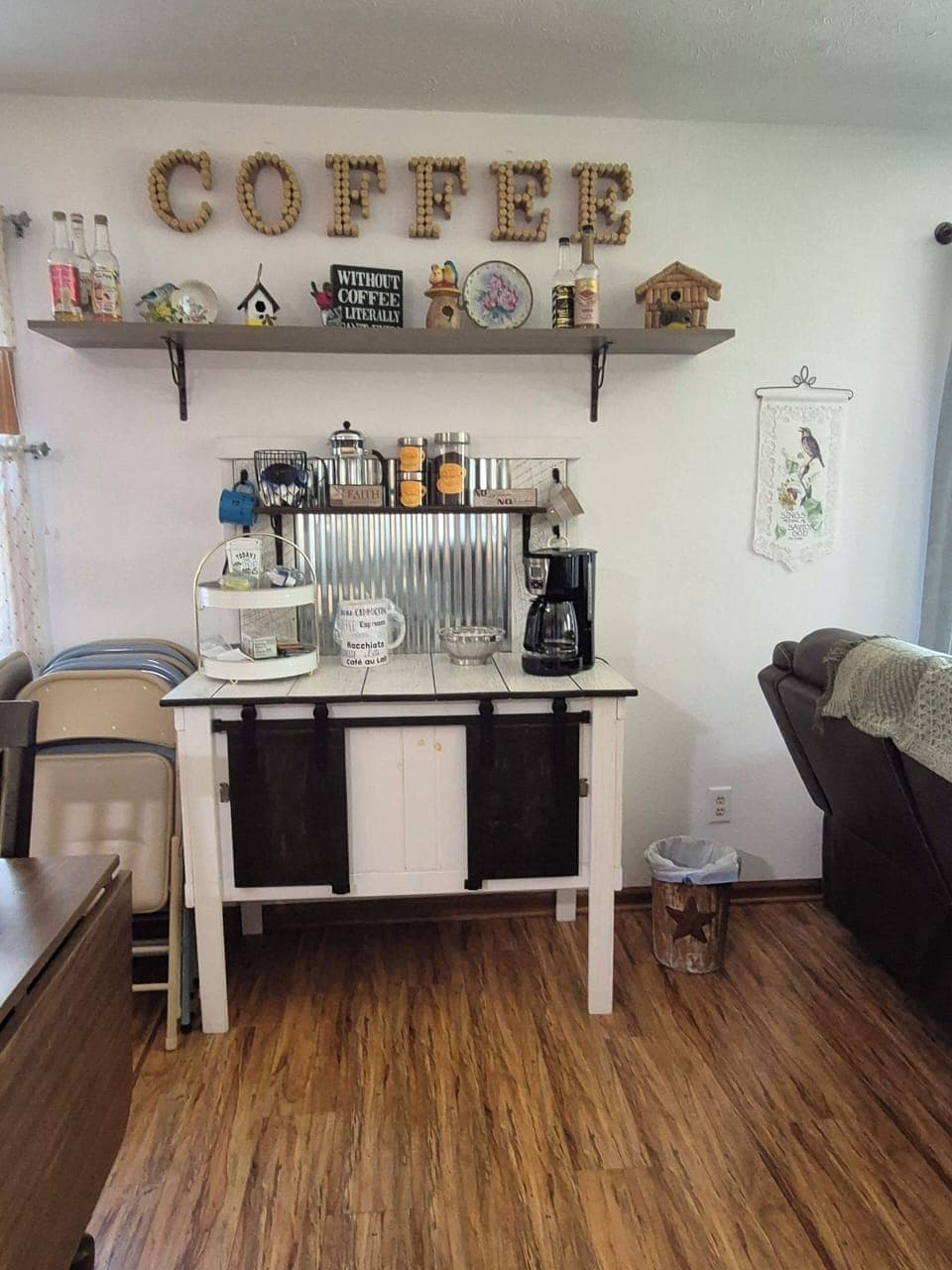 coffee or tea.   regular,  decaf, or instant.  assorted teas.   creamers 