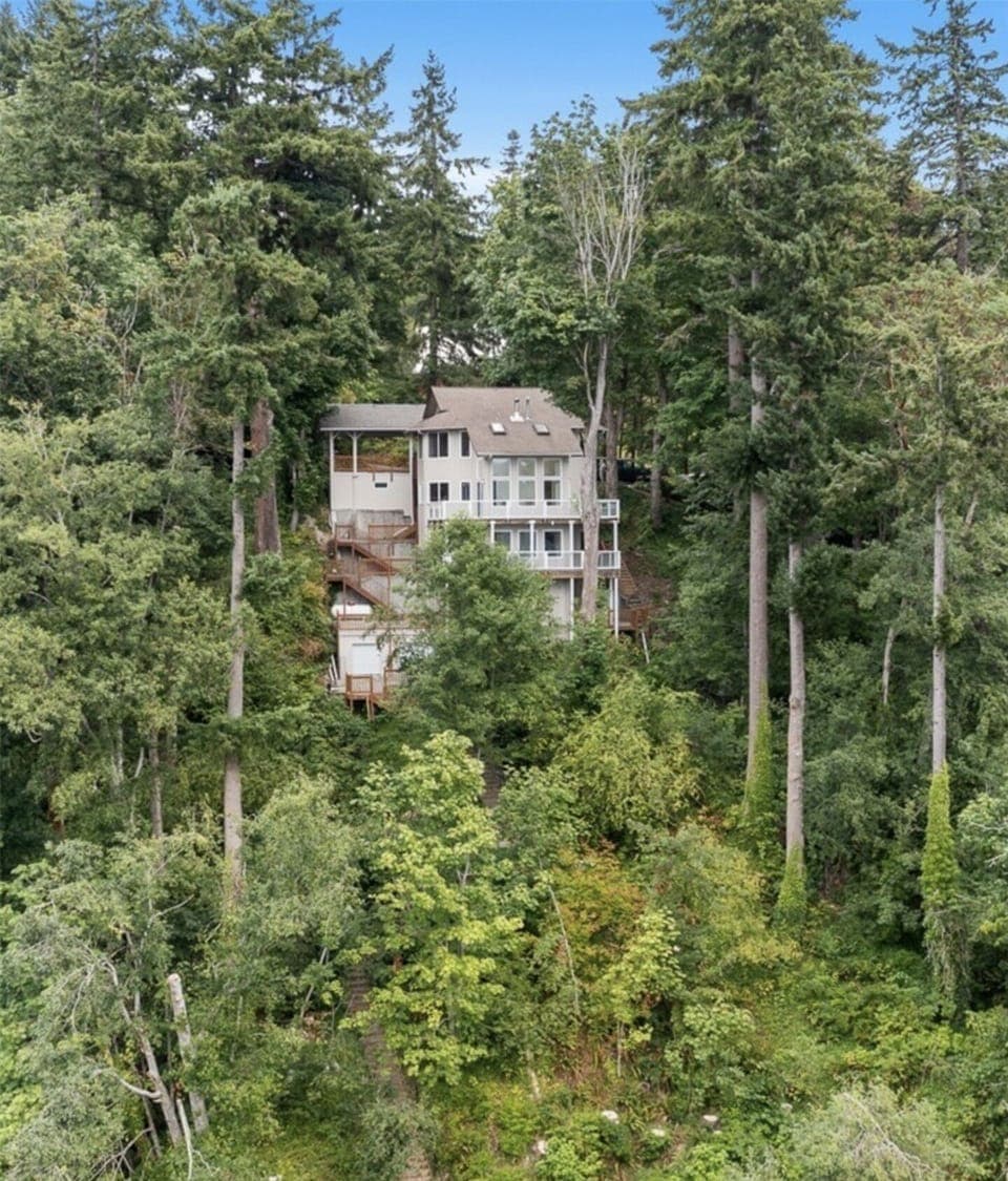 View of home from the water