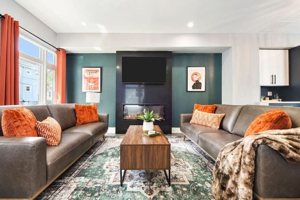 Cozy living area with stylish seating and modern decor