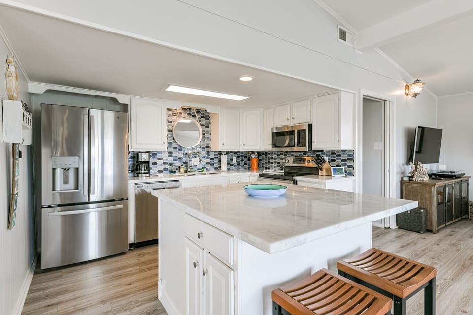 Our kitchen is fully equipped to cook whatever you desire.  