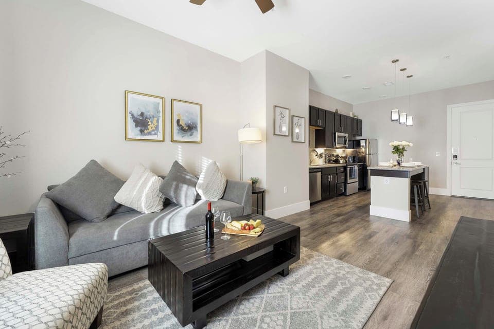 Living Room | Queen Sleeper Sofa | Flat-Screen TV w/ Streaming Services