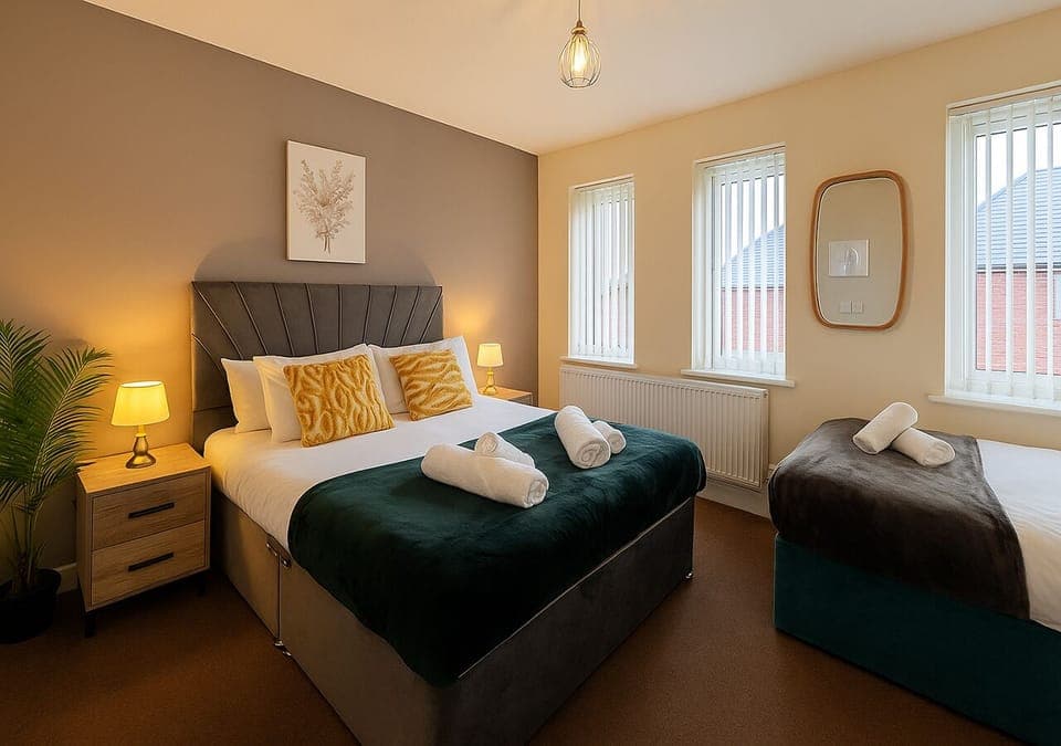 Soft lighting and plush bedding for the ultimate comfort.