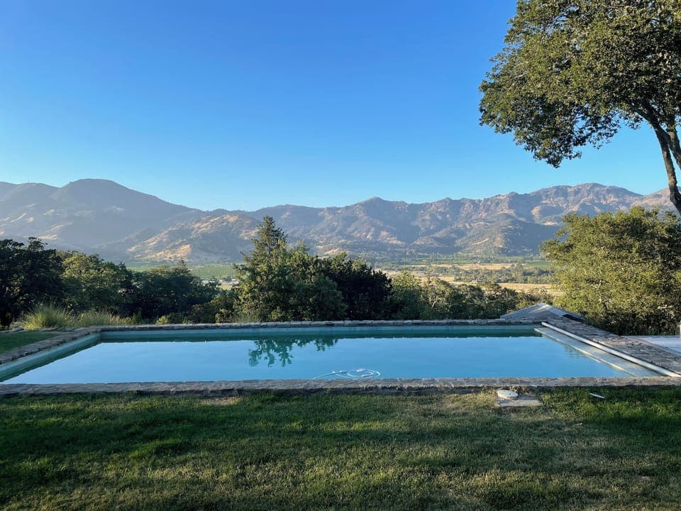 Pool looking North 