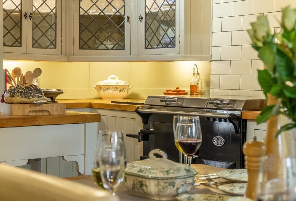 Ground floor: Large kitchen/dining room with range cooker