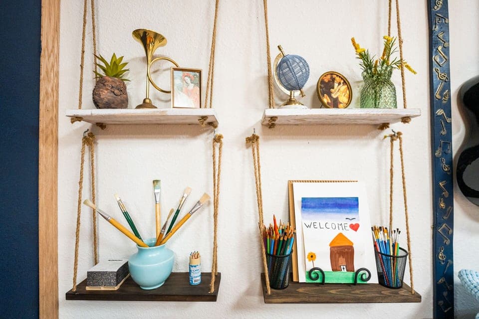 Find inspiration and channel your inner artist in this designated art corner.