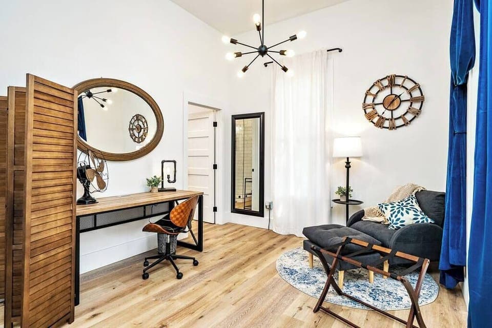 Desk and reading chair