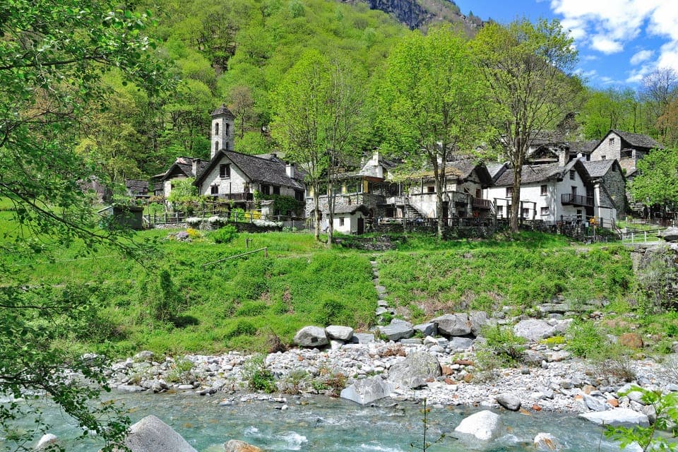 A typical village of the valley