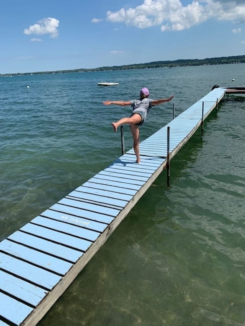 Yoga on the seasonal dock