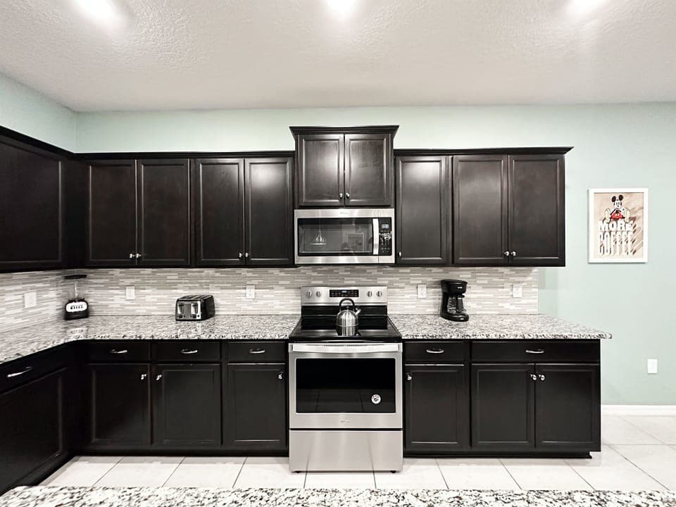 Indoors, Kitchen, Microwave, Oven, Cooktop