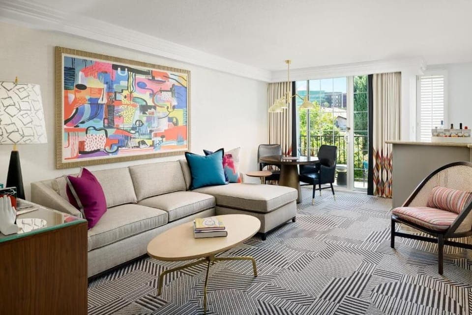Soak up natural light and relax with a calming view.