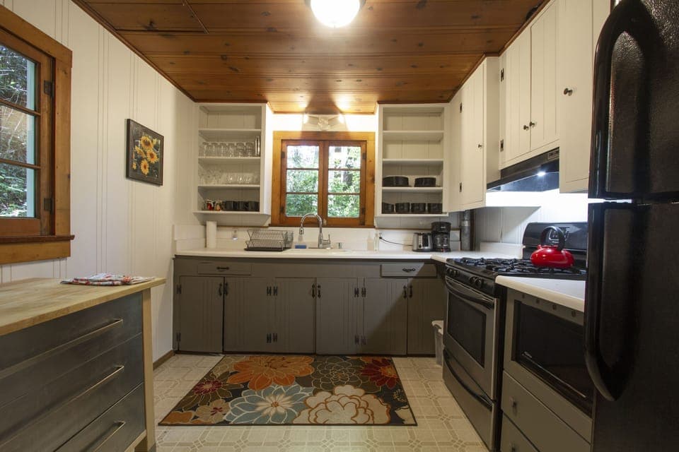 The kitchen is ready for you.