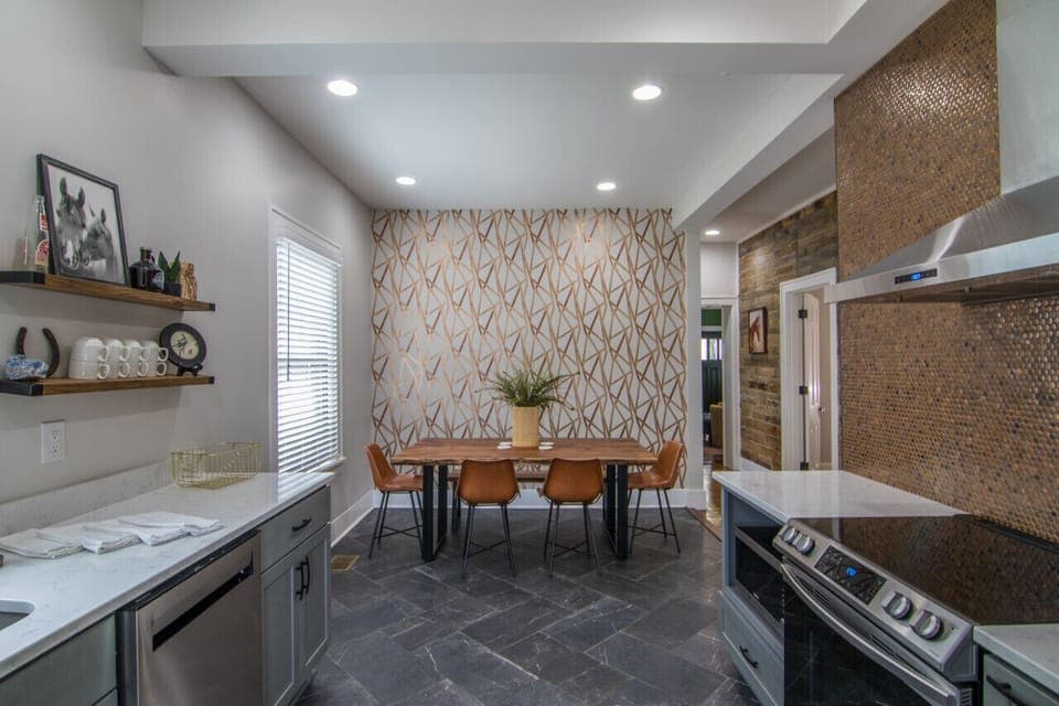 Fully stocked kitchen