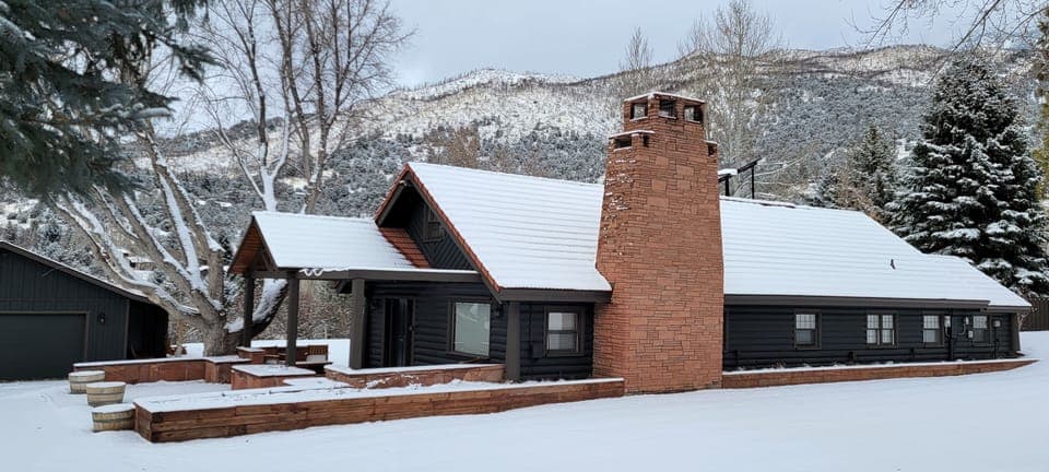 This home is the perfect place for your next snowy getaway-