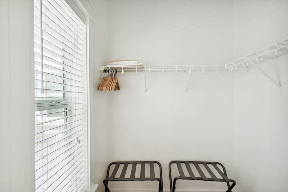 2nd Floor Master King Bedroom w/ TV, closet, private balcony, en suite full bath