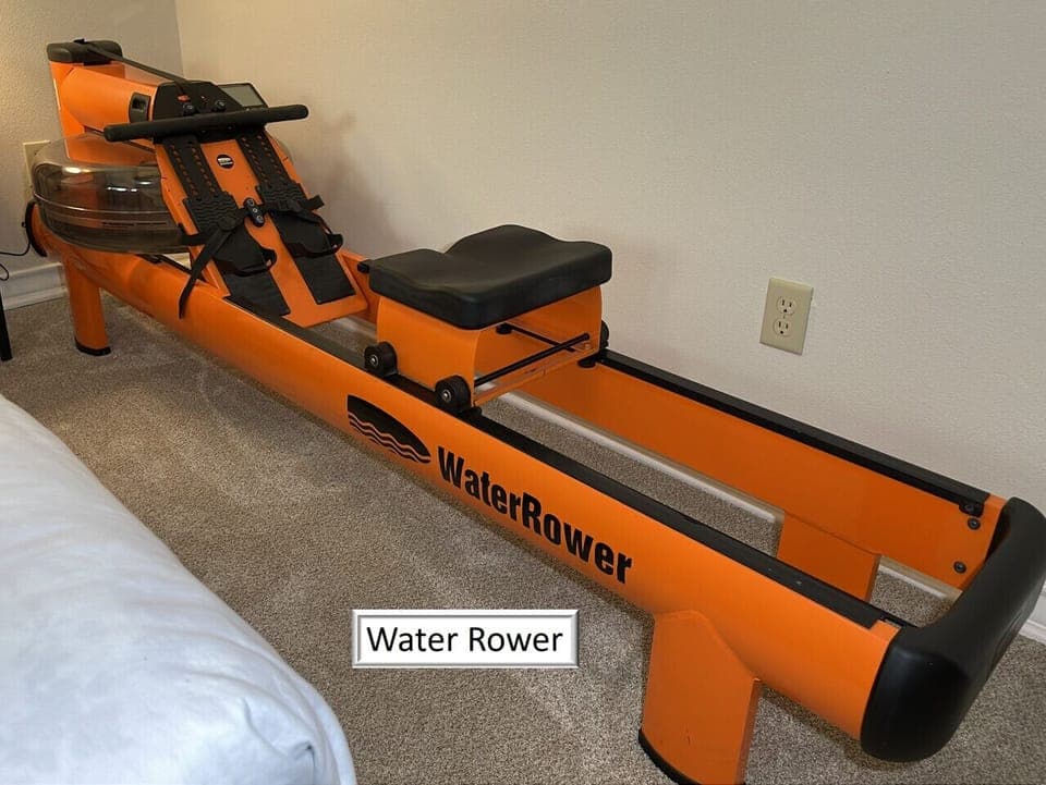 Water rower exercise machine