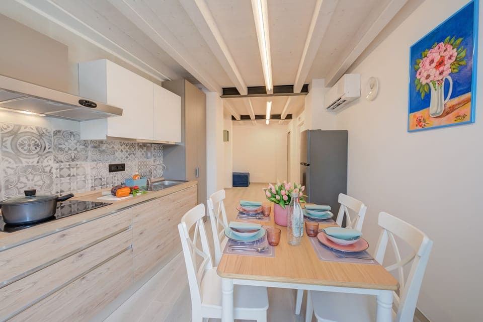 Kitchen and dining area