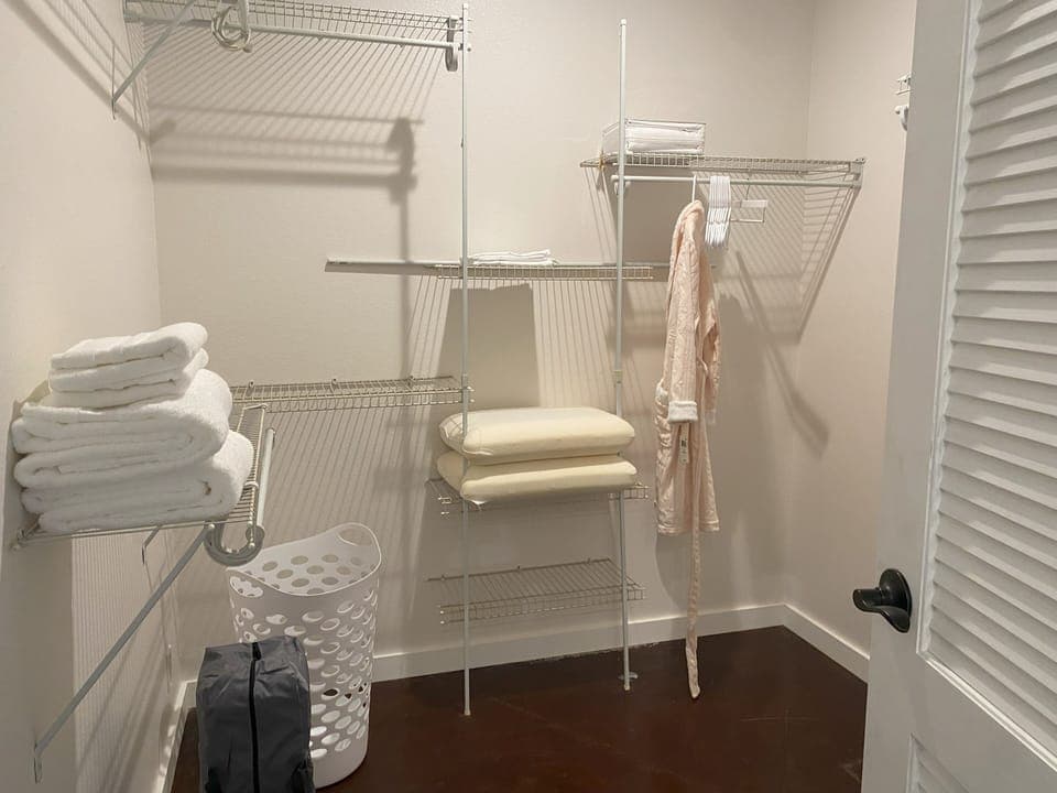 Large walk-in closet in primary bedroom
