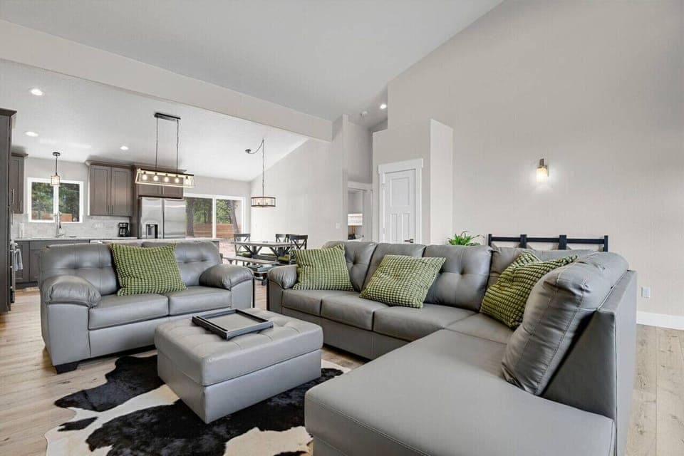 Welcome to our Modern Home featured on HGTV with Hot Tub, Fenced Yard, and Fireplace!