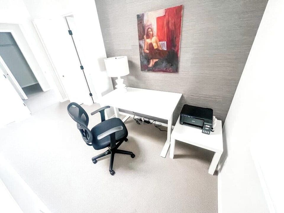 Dedicated working space.  