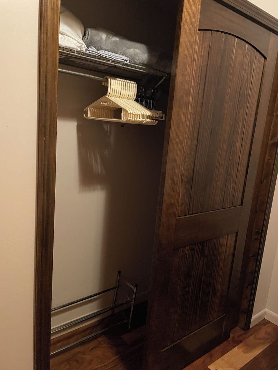 Large closet with lots of hangers