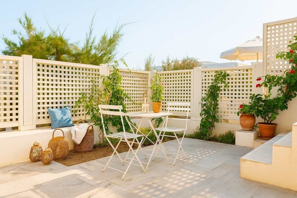 Immerse yourself in the private patio of the property