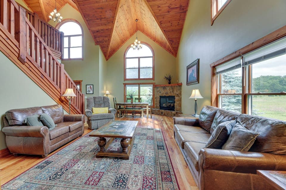 Slaty Fork Vacation Rental | 5BR | 4.5BA | 3,200 Sq Ft | Stairs Required