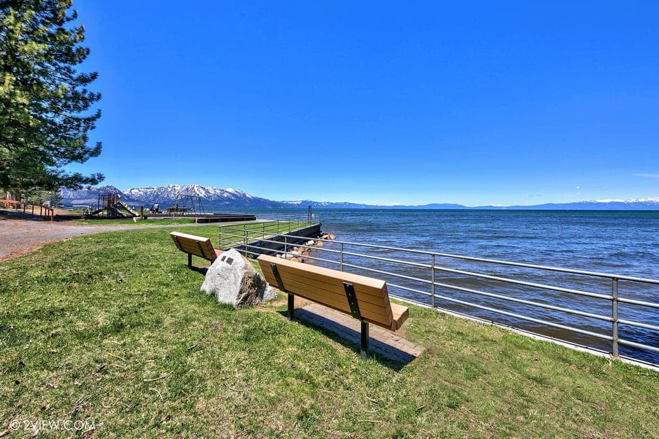Regan Beach just across street. Kids play area, volleyball, and grassy area