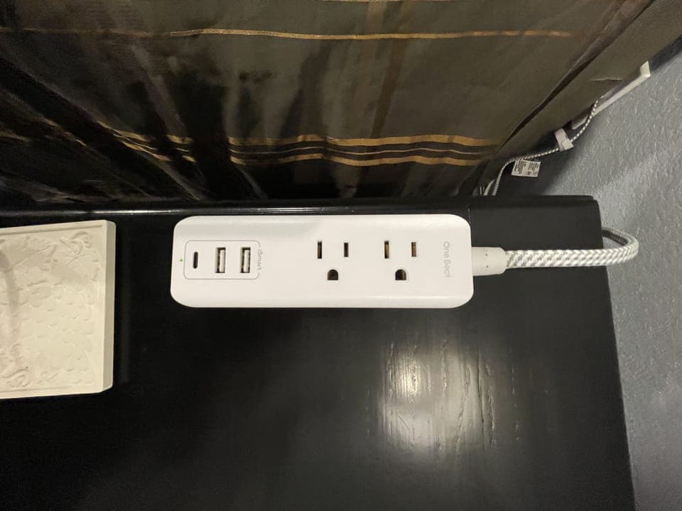 These charging stations are by each side of the beds, for your convenience.