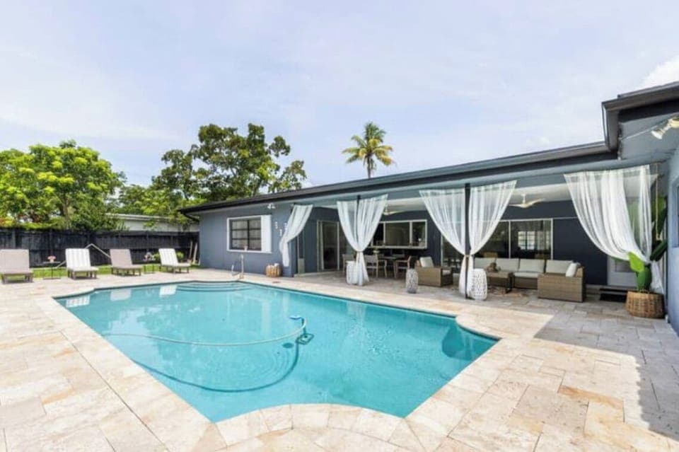 Outdoor heated pool