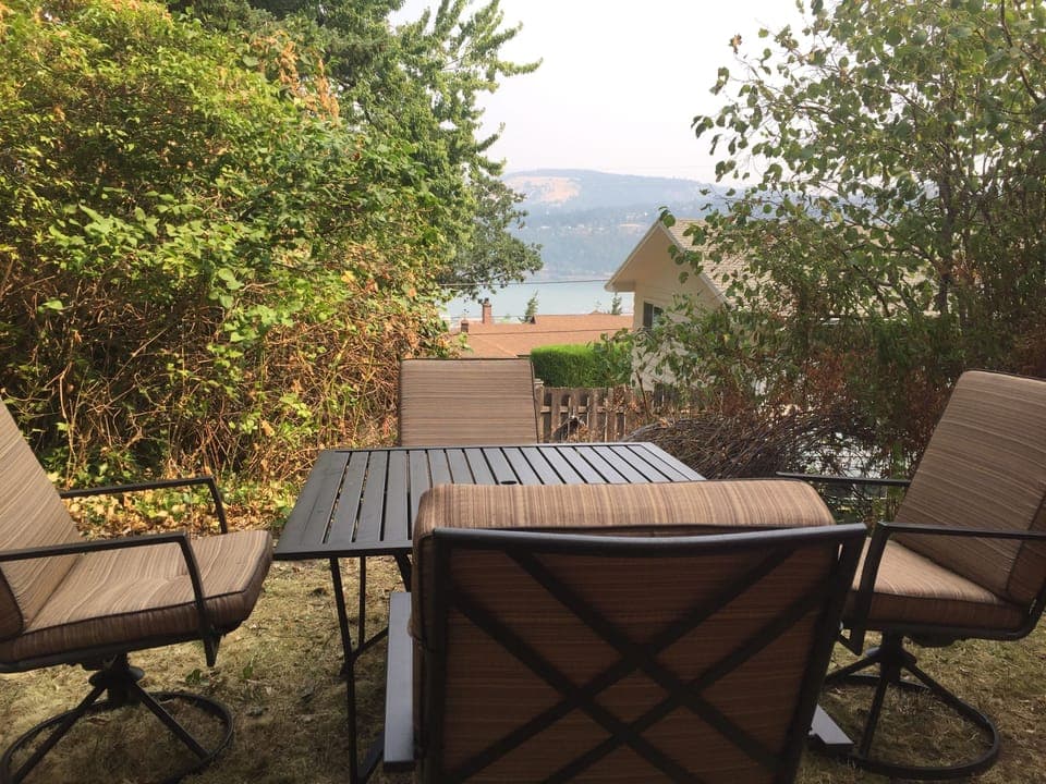 Enjoy a view of the river in your own private space.