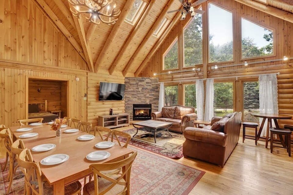 Stunning A-Frame Cabin with Floor-to-Ceiling Windows