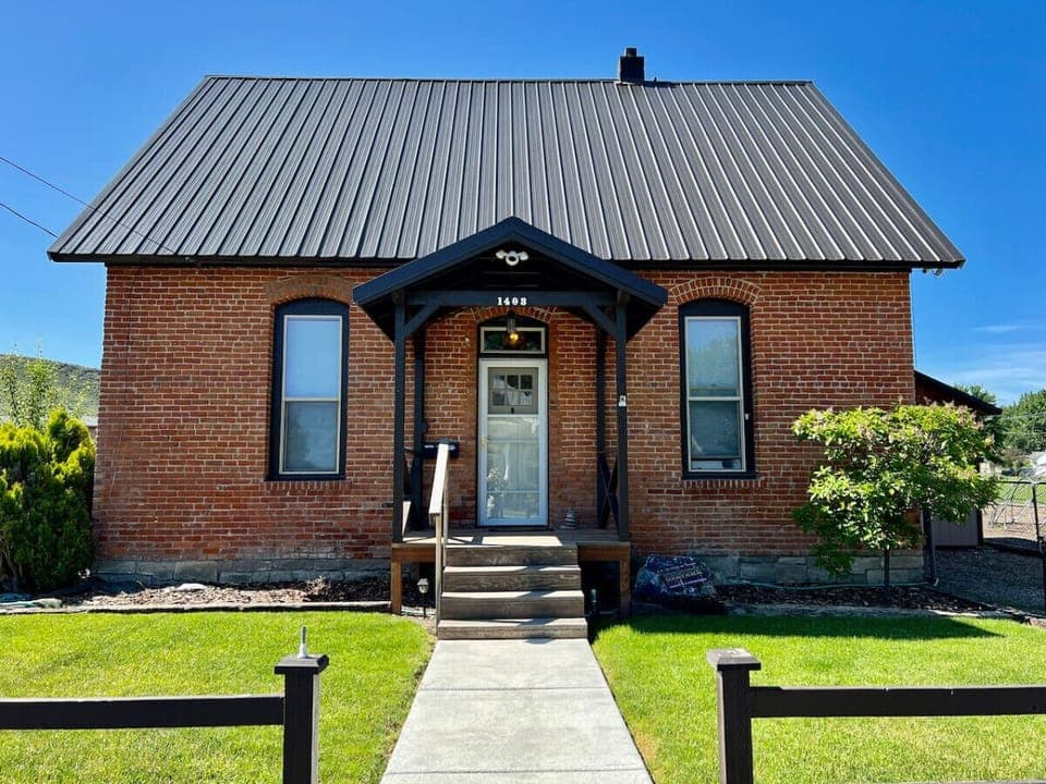Adorable historic brick home - front entrance