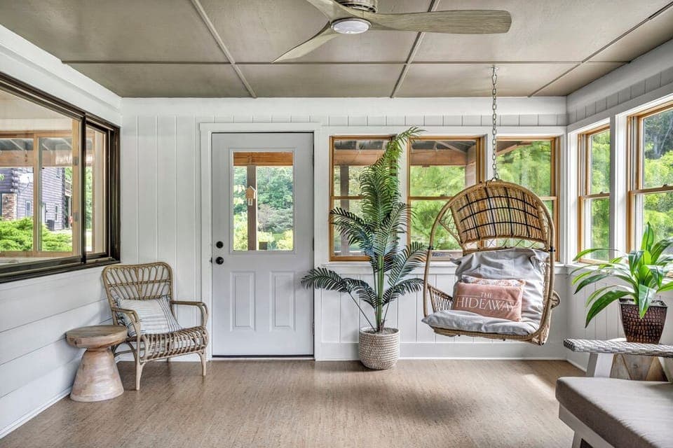 Great way to extend your outdoor space and bring the outdoors in.