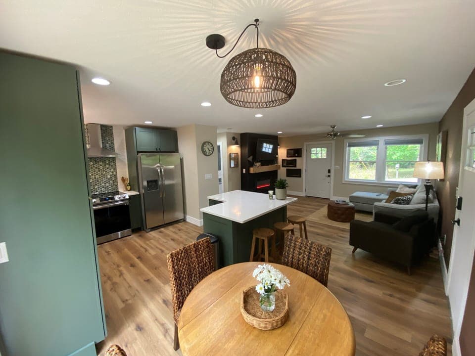 Dining and kitchen view