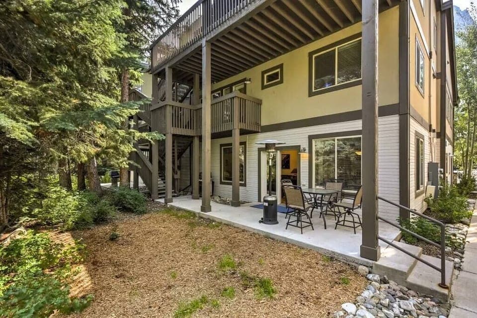 private backyard area