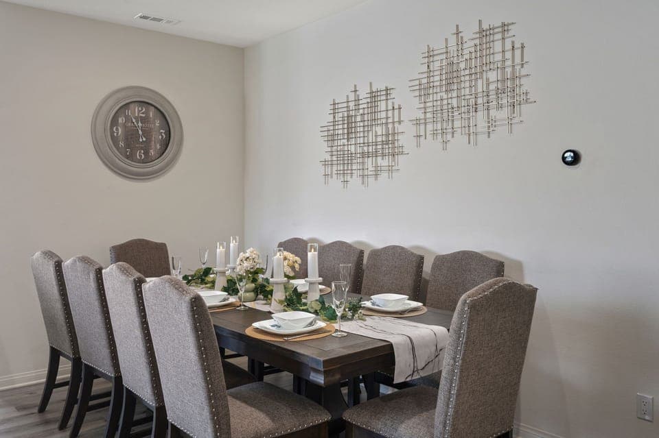 Comfortable indoor dining area for shared meals.