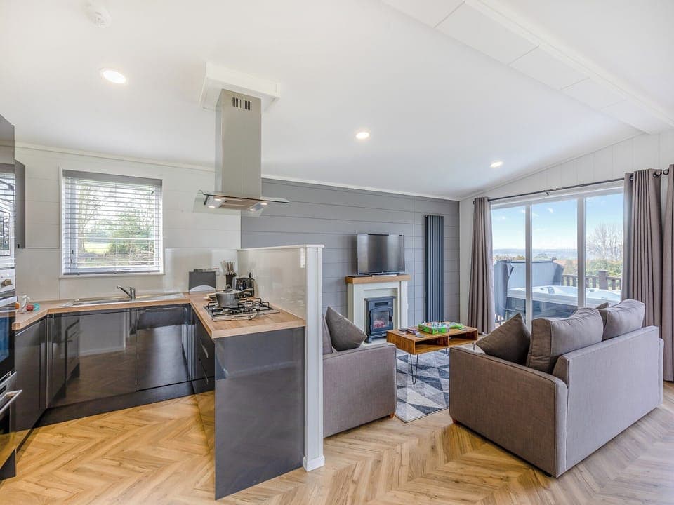 Open plan living space | Billy Goat Lodge - Chadwick Bank Holiday Lodges, Chadwick, near Worcester