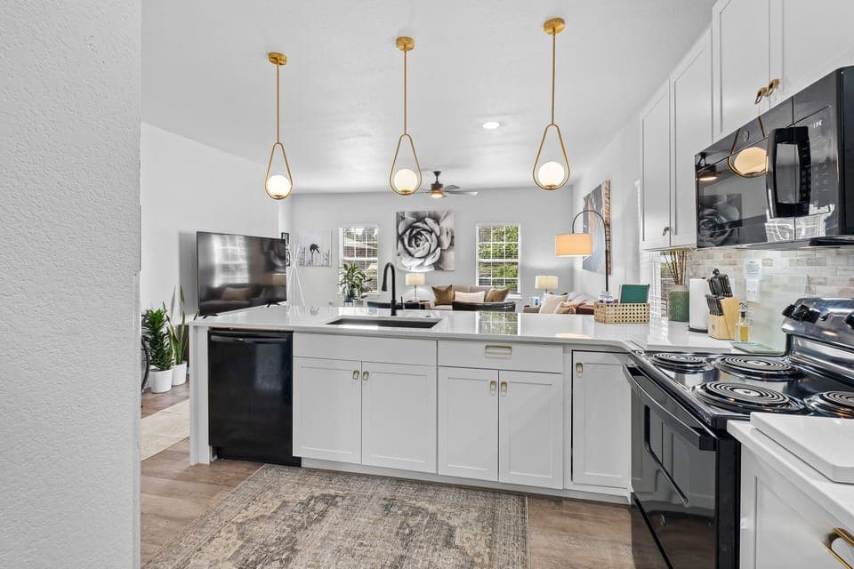 Kitchen to Living Room View