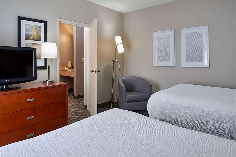 Stretch out with comfy seating and easy ensuite access nearby.