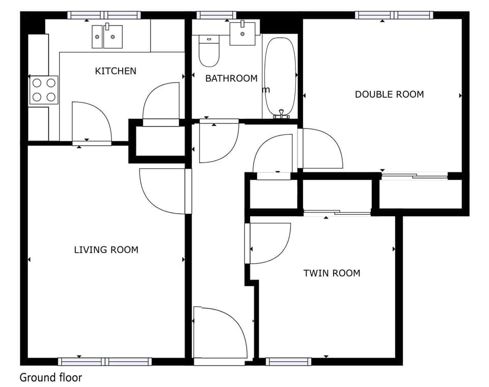 Floor plan of 4 Bynack House