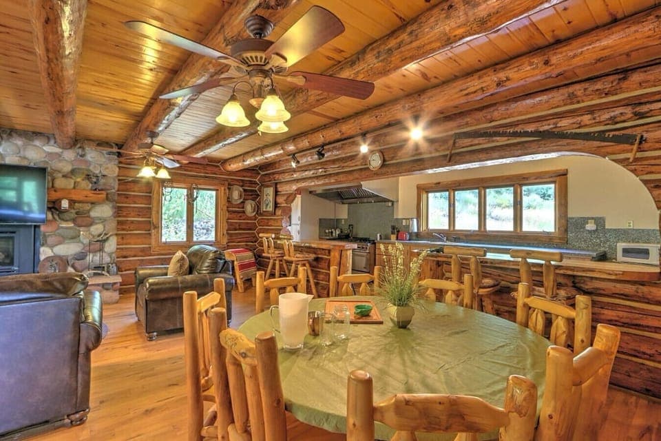 Spacious dining area
