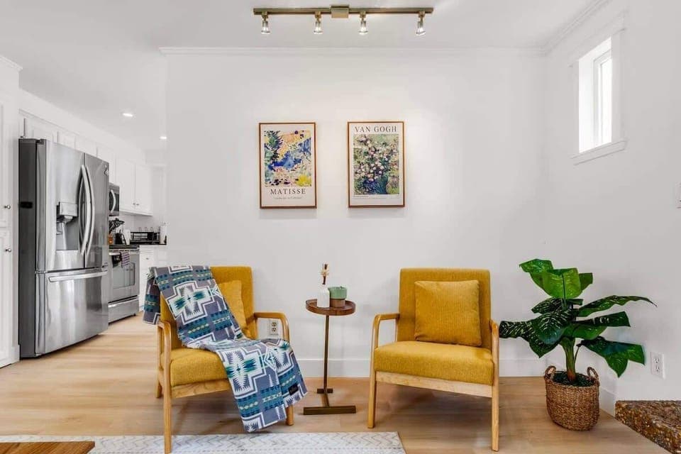Here is the reading or afternoon tea corner in the living room