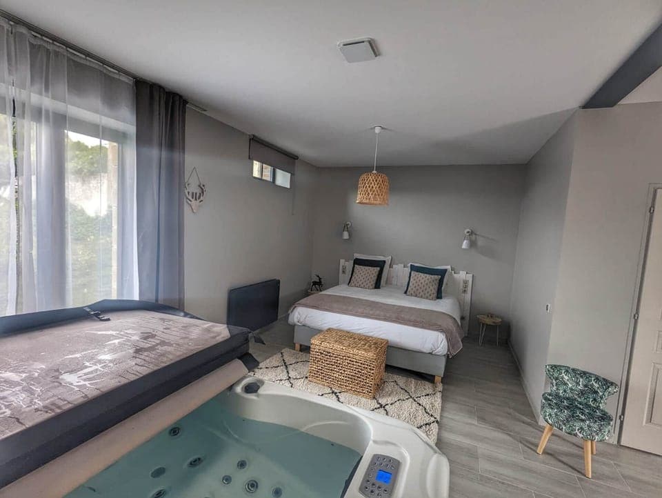 Vue depuis le jacuzzi